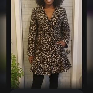 Animal print coat Leopard print size medium